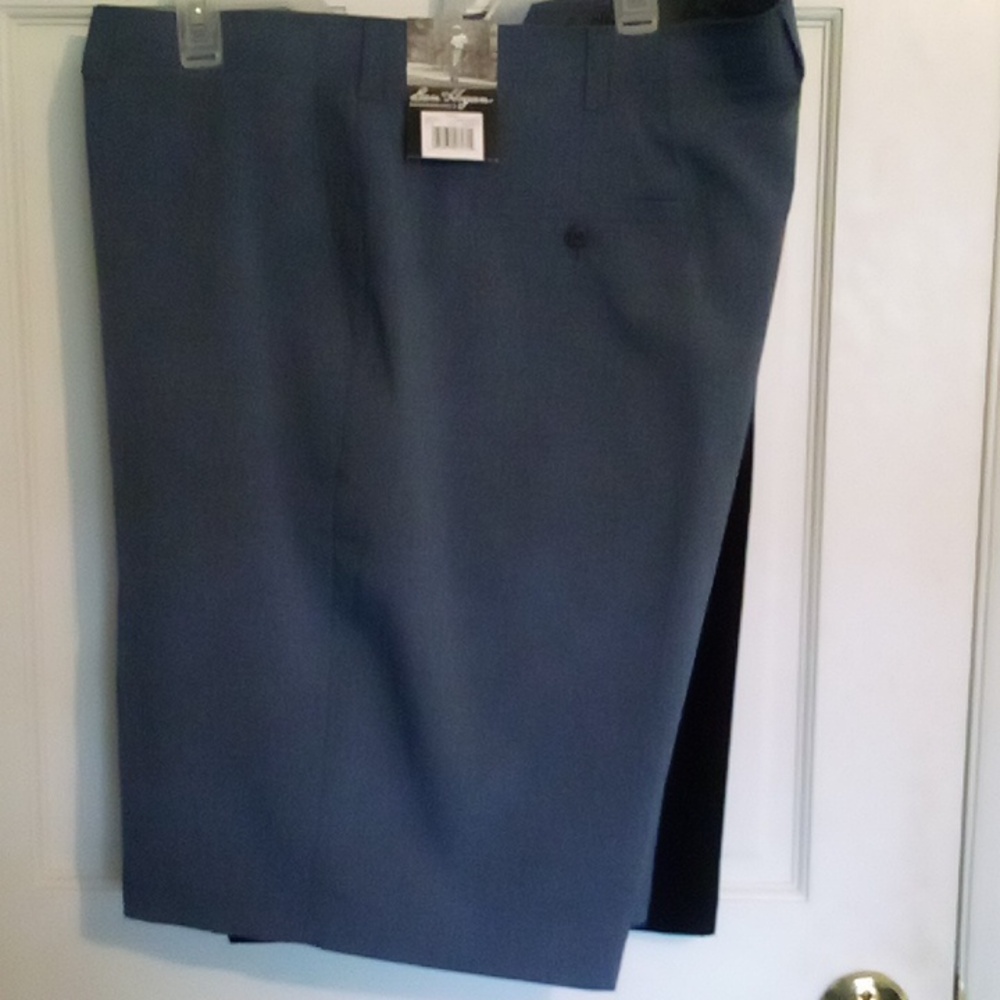 Ben Hogan Performance Mens blue gray Flat Front Active Stretch Shorts Size 46